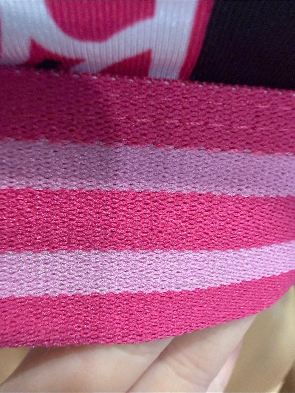 Barbie Black Sports Bra with Hot Pink Logo and Trim - Picture 3 of 14